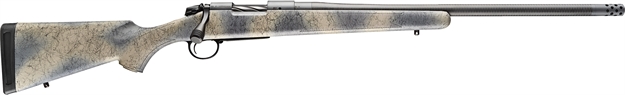 Picture of  Bergara Rifles B14sm519cf B-14 Ridge Carbon Wilderness 6.5 Prc 2+1 24" Carbon Fiber Wrapped Barrel, Gray Cerakote Steel Receiver, Softtouch Woodland Camo Fixed American Style Stock, Right Hand