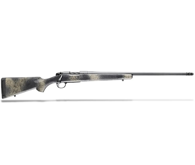 Picture of  Bergara Rifles B14s522cf B-14 Ridge Carbon Wilderness 6.5 Creedmoor 4+1 22" Carbon Fiber  Wrapped Barrel, Gray Cerakote Steel Receiver, Softtouch Woodland Camo Fixed American Style Stock, Right Hand 043125016020