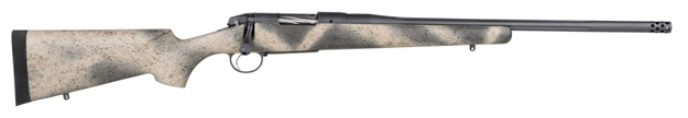 Picture of  Bergara Rifles Bpr33308 Premier Highlander 308 Win 4+1 20" Sniper Gray Cerakote Fluted Barrel, Sniper Gray Cerakote Stainless Steel Receiver, Woodland Camo Grayboe Stock 043125308354