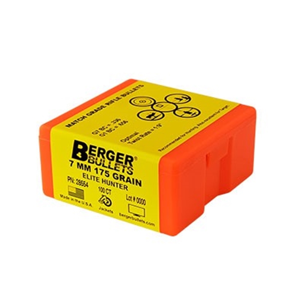 Picture of Berger Elite Hunter Bullets, 7Mm 175 GR 100 CT 28554