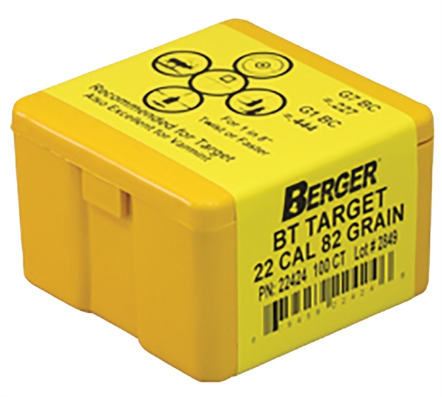 Picture of Berger 22Cal 82Gr Mth Tgt BT