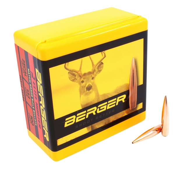 Picture of  Berger Bullets 25586 Elite Hunter Outer Limits 25Cal 133Gr Boat Tail 100/Box 679459255868