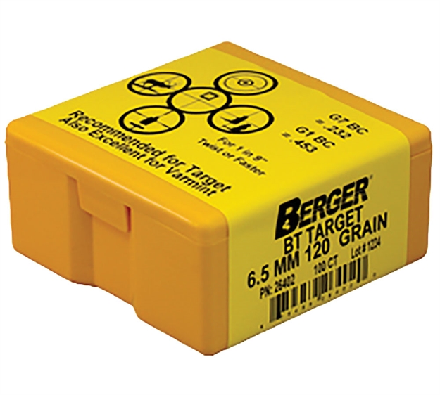 Picture of Berger 6.5Mm 120Gr Mth Tgt BT