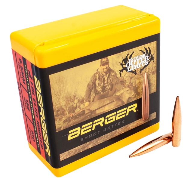 Picture of  Berger Bullets 26550 Elite Hunter Outer Limits 6.5Mm 156Gr Boat Tail 100/Box