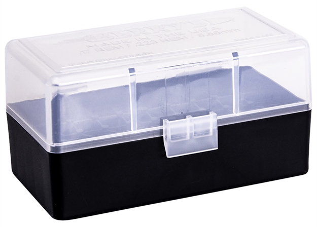 Picture of  Berry's 79462 Ammo Box  223Rem/5.56Nato Clear/Black Polypropylene 50Rd 711148794620