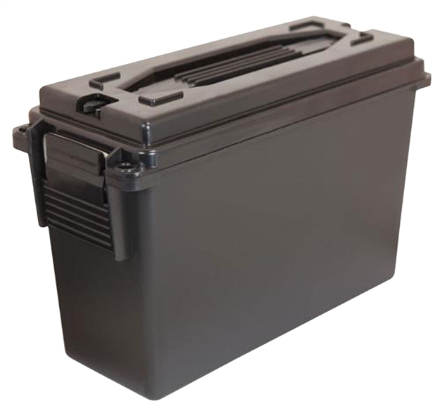 Picture of Berrys 00330 Ammo Can 40 Caliber Plastic 9.25" X 3.5" AT Base 6.75" X 3.75" AT Top Plastic Black