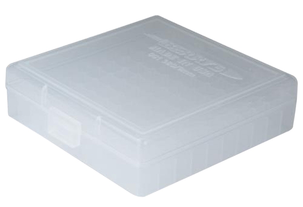 Picture of Berrys 01030 Ammo Box Handgun Ammunition Ammo Box 380/9Mm 1.23" Oal X .40" 100 RD Polypropylene Clear