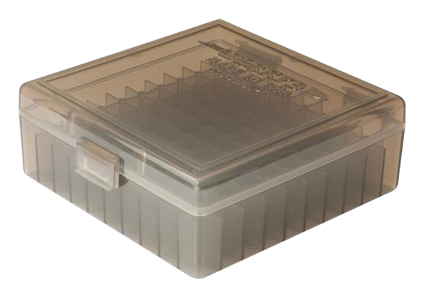 Picture of Berrys 03010 Ammo Box Handgun Ammunition Ammo Box .38/.357 1.68" Oal X .40" 100 RD Polypropylene Smoke