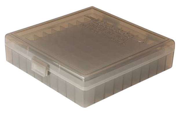 Picture of Berrys 08010 Ammo Box Handgun Ammunition Ammo Box .40/.45/10Mm 1.27" Oal X .48" 100 RD Polypropylene Smoke