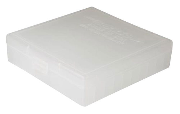 Picture of Berrys 08030 Ammo Box Handgun Ammunition Ammo Box .40/.45/10Mm 1.27" Oal X .48" 100 RD Polypropylene Clear