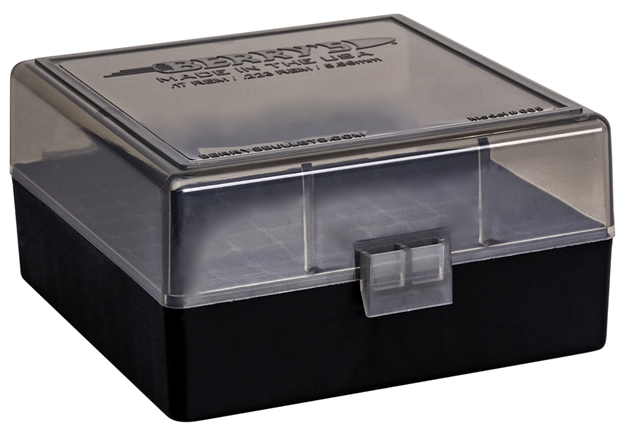 Picture of  Berry's 11664 Ammo Box  223Rem/5.56Nato Smoke/Black Polypropylene 100Rd 711148116644