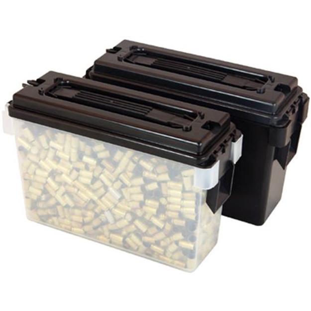 Picture of Berrys 12887 Ammo Can 30 Caliber Plastic 8.75" X 2.5 " AT Base 6.5" X 3.125" AT Top Plastic Black