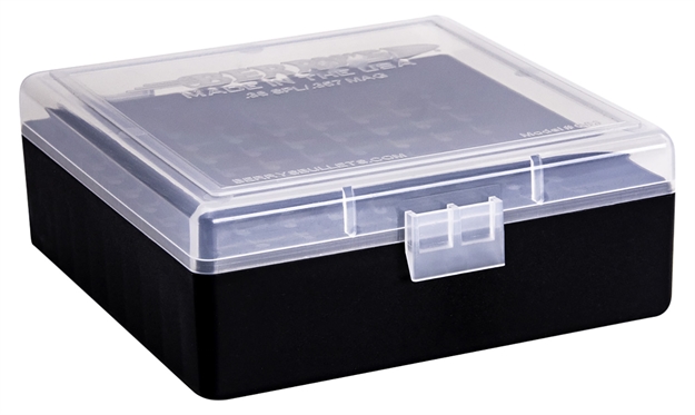 Picture of  Berry's 15382 Ammo Box  38Special/357Mag Clear/Black Plastic 100Rd 711148153823
