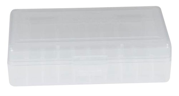 Picture of Berrys 40103 Ammo Box Handgun Ammunition Ammo Box 380/9Mm 1.26" Oal X .40" 50 RD Injection Molded Polymer Clear
