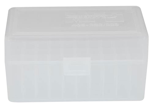 Picture of Berrys 40503 Ammo Box Rifle Ammunition Ammo Box .223/5.56Mm 2.33" Oal X .42" 50 RD Polypropylene Clear