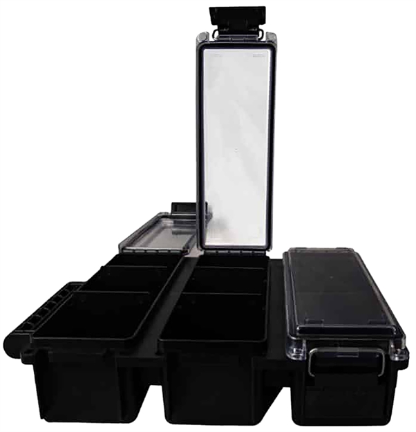Picture of  Berry's 68911 Tri-Can Triple Ammo Can Black Plastic