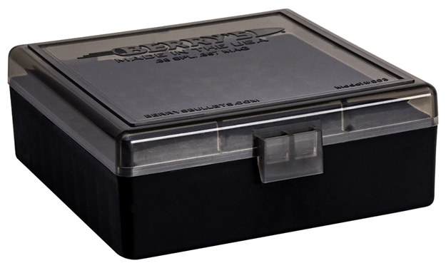 Picture of  Berry's 75321 Ammo Box  38Special/357Mag Smoke/Black Polypropylene 100Rd 711148753214