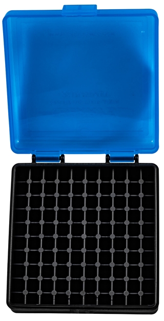 Picture of  Berry's 83500 Ammo Box  22Lr Blue/Black Polypropylene 100Rd 711148835002
