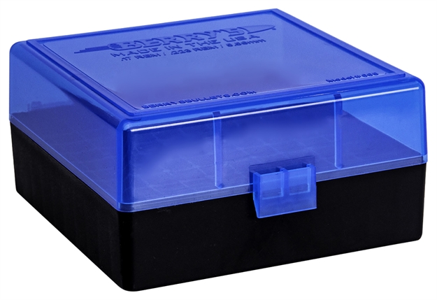 Picture of  Berry's 86410 Ammo Box  223Rem/5.56Nato Blue/Black Polypropylene 100Rd 711148864101