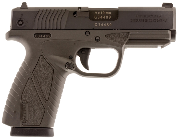 Picture of Bersa Bpcc Semi-Auto Pistol, 9Mm, 3.3" Bbl, Matte, Urban Grey Frame, Intergral Grip, 8+1 Rnd BP9GRCC 091664910965
