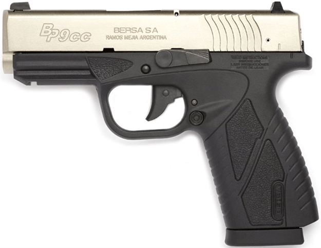 Picture of Bersa Bpcc Semi-Auto Pistol, 9Mm, 3.3" Bbl, Duotone, Intergral Grip, 8+1 Rnd BP9DTCC 091664910910