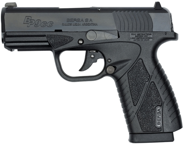 Picture of Bersa Bpcc Semi-Auto Pistol, 9Mm, 3.3" Bbl, Matte, Intergral Grip, 8+1 Rnd BP9MCC 091664910903