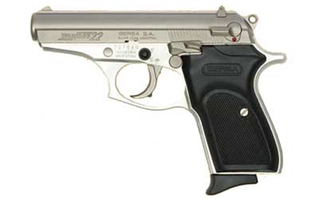 Picture of Bersa Thunder Semi-Auto Pistol, 22 Lr, 3.5" Bbl, Cerakote Nickel, Polymer Grips, 10+1 Rnd, D.A. T22NKL 091664900232