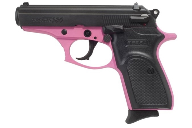 Picture of  Bersa T380pnk8 Thunder  Micro-Compact Frame 380 Acp 8+1 3.50" Pink Cerakote Steel Barrel, Matte Black Serrated Steel Slide, Pink Cerakote Aluminum Frame