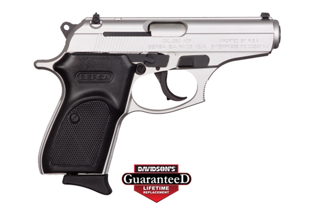 Picture of Bersa Thunder 380Acp FS 8 Shot Satin Nickel Syn T380NKL8