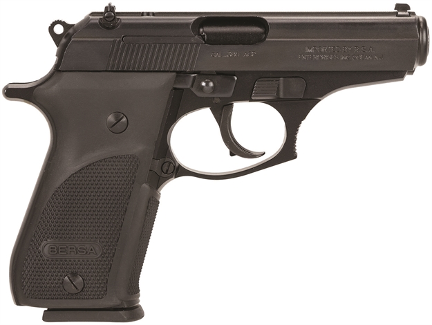 Picture of  Bersa Thun380pm15 Thunder Plus Sub-Compact Frame 380 Acp 15+1, 3.50" Black Steel Barrel, Matte Black Serrated Steel Slide & Aluminum Frame W/Beavertail, Black Right Hand 810083200163