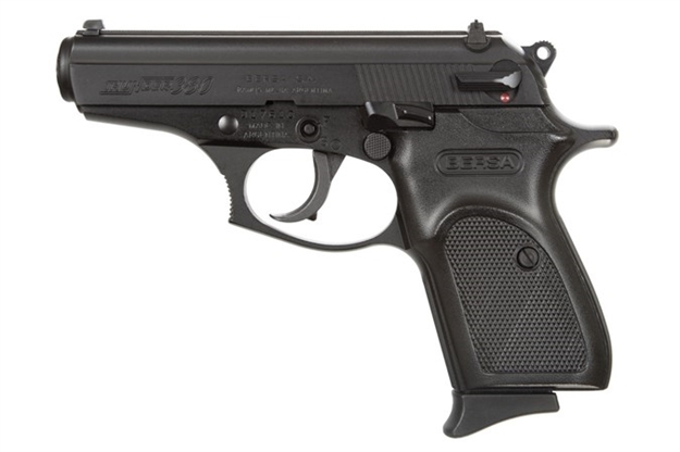 Picture of  Bersa T380m8 Thunder  Micro-Compact Frame 380 Acp 8+1, 3.50" Black Steel Barrel, Matte Black Serrated Steel Slide & Aluminum Frame 810083200033