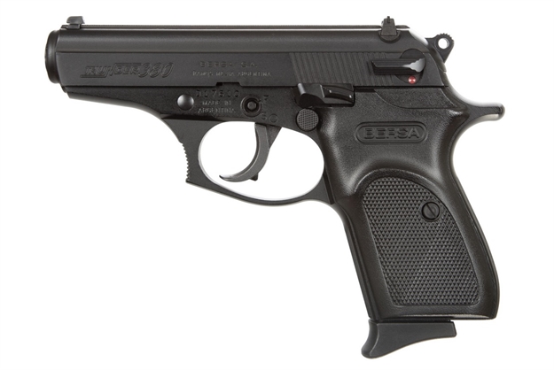 Picture of  Bersa T380m8 Thunder  Micro-Compact Frame 380 Acp 8+1, 3.50" Black Steel Barrel, Matte Black Serrated Steel Slide & Aluminum Frame