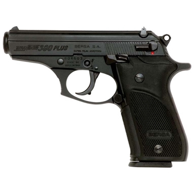 Picture of Bersa Thunder Plus Semi Auto Pistol 380 Acp, 3.5 In, Poly Grp, 15+1 Rnd, Blk Frame THUN380PM15 091664903851