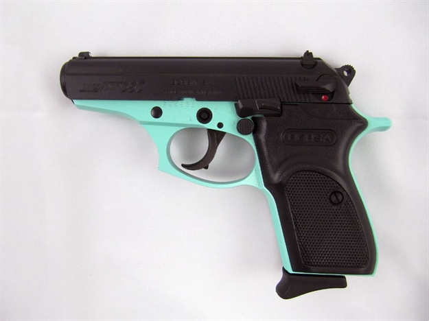 Picture of Bersa Thunder 380 Semi-Auto Pistol, 380 Acp, 3.5" Bbl, Cerakote Robin Egg/Matte, Polymer Grips, 8+1 Rnd, D.A. T380BLM8 091664960335
