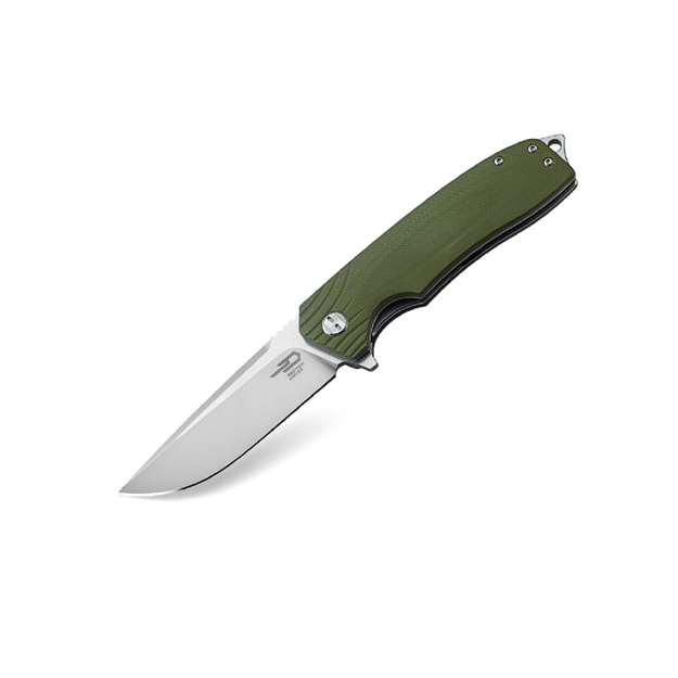 Picture of Bestech Lion Folder 3.5 IN Plain Green G-10 Handle