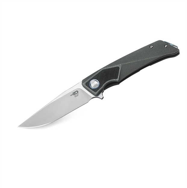Picture of Bestech Sky Hawk Folder Bb-Satin Plain Gray Titanium Handle