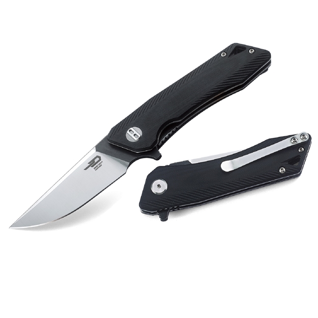 Picture of Bestech Thorn Folder 4.3 IN Satin Plain Black G-10 Handle