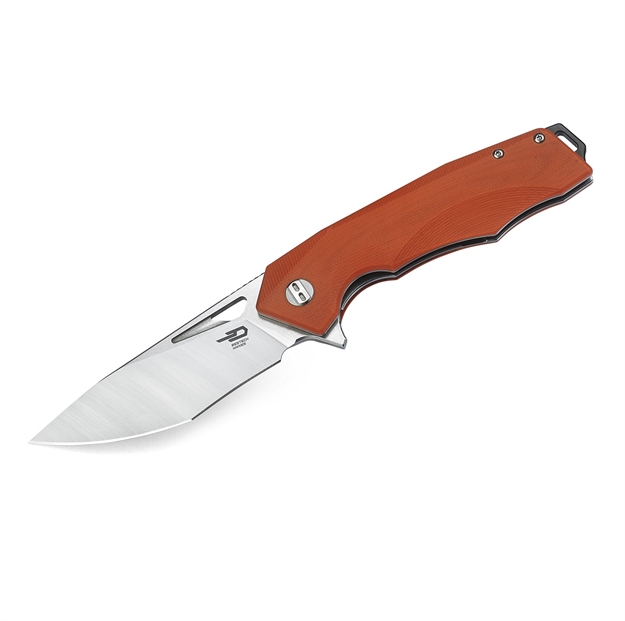 Picture of Bestech Toucan Folder Sw-Satin Plain Orange G-10 Handle
