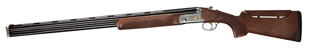 Picture of  Bettinsoli Usa Bosp123022 Omega Sport 12 Gauge Break Open 3" 2Rd 30" Blued 30" Vent Rib Barrel Stainless Engraved Stainless Receiver Walnut Wood Fixed W/Adj Comb Stock Ambidextrous Hand