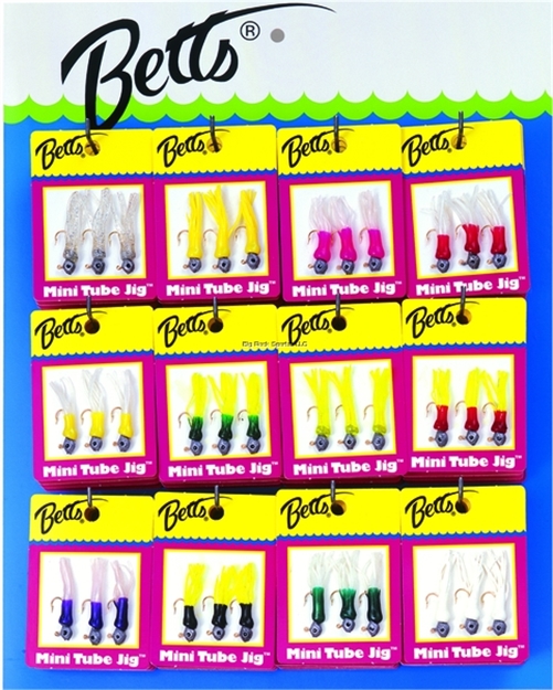 Picture of Betts 3Pk Mini Tube Jig, 1/32 Oz, 72 Assorted Display