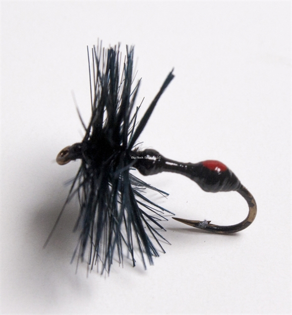 Picture of Betts Black Ant Fishing Fly, Black/Red Dot Pa-8-4