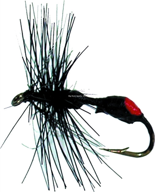 Picture of Betts Black Ant Fishing Fly, Black/Red Dot