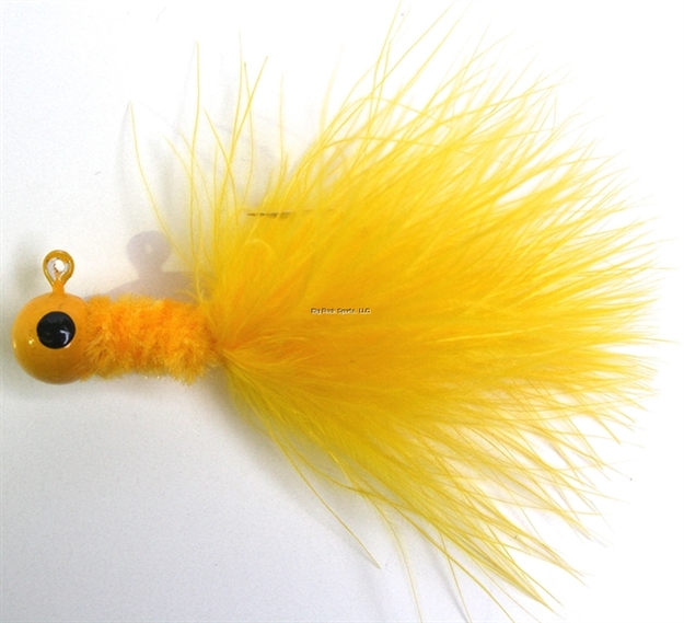 Picture of Betts Tackle Crappie Madness Jig, 1/16 Oz, Yellow, 3/Pack