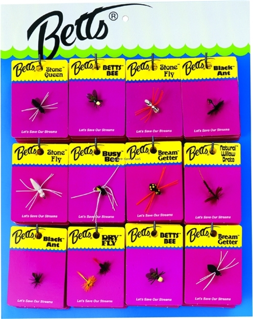 Picture of Betts Panfish Fly Display, Floating/Sinking, 72 Pieces