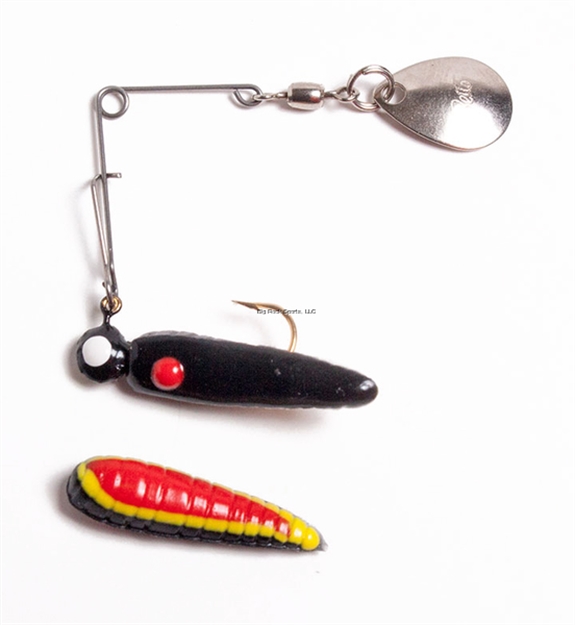 Picture of Betts Spin 1/32 Grub V.Pk Black/Yellow Stripe/Red Belly