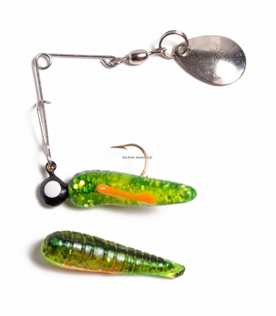 Picture of Betts Spin 1/32 Grub V.Pk Chartreuse Crawfish Glitter