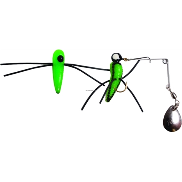 Picture of Betts Tackle Spin Grunts Grub Lure, 1", 1/32 Oz, Catalpa/Black Stripes