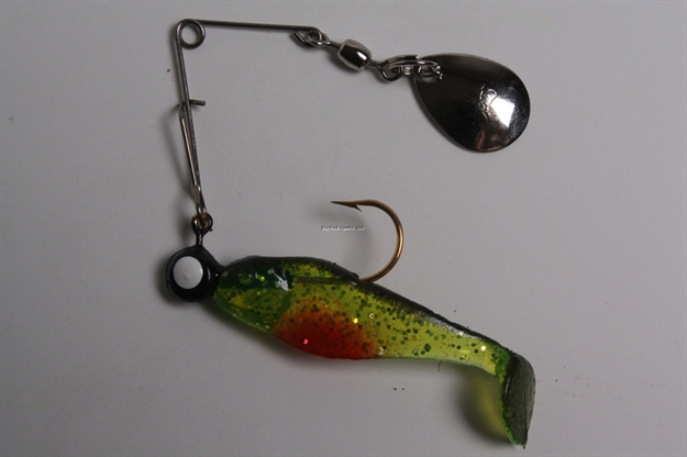 Picture of Betts Tackle Spin Pogy Shad , 2", 1/16 Oz, Chartreuse Glitter, Floating