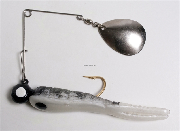 Picture of Betts Tackle Spin Split Tail Lure, 3", 1/4 Oz, Bull Frog