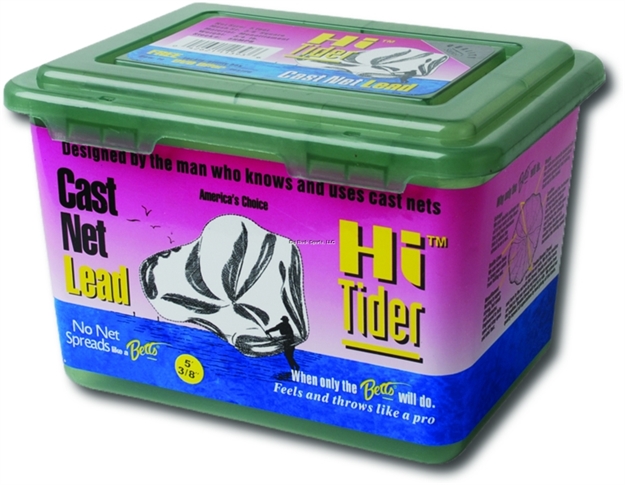 Picture of Betts Tackle HI Tider Mono Cast Net 4' Mono 1/4" Mesh Box Lead Weights